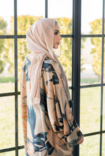 Load image into Gallery viewer, FLORAL PRINTED 4 PIECE ABAYA | GREEN/BEIGE |
