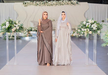 Load image into Gallery viewer, ELEGANT KAFTAN STYLE ABAYA| SILVER |