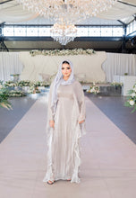 Load image into Gallery viewer, ELEGANT KAFTAN STYLE ABAYA| SILVER |