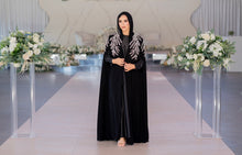 Load image into Gallery viewer, | LUXE | FLOWING PEARL EMBELLISHED CAPE