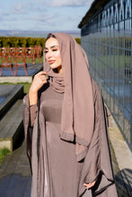 Load image into Gallery viewer, ELEGANT KAFTAN STYLE ABAYA| CHOCOLATE |