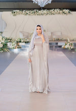 Load image into Gallery viewer, ELEGANT KAFTAN STYLE ABAYA| SILVER |