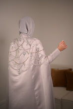 Load image into Gallery viewer, | LUXE | STRUCTURED SILVER AND BRONZE CRYSTAL CAPE