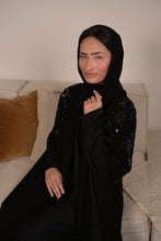 Load image into Gallery viewer, | LUXE | MAXI SLEEVE CRYSTAL KIMONO | BLACK