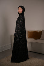 Load image into Gallery viewer, FULLY EMBROIDERED UMBRELLA ABAYA | BLACK |