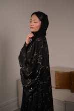 Load image into Gallery viewer, FULLY EMBROIDERED UMBRELLA ABAYA | BLACK |
