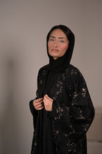 Load image into Gallery viewer, FULLY EMBROIDERED UMBRELLA ABAYA | BLACK |