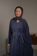 Load image into Gallery viewer, | CLASSIC NIDA ABAYA WITH CRYSTAL FLOWER DETAIL | AVAILABLE IN 4 COLOURS |