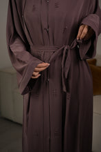 Load image into Gallery viewer, | CLASSIC STRAIGHT NIDA ABAYA WITH LIGHT EMBELLISHED | AVAILABLE IN 2 COLOURS |