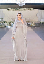 Load image into Gallery viewer, ELEGANT KAFTAN STYLE ABAYA| SILVER |