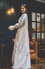 Load image into Gallery viewer, CRYSTAL SLEEVE SATIN ORGANZA 4 PIECE ABAYA | CHAMPAGNE |