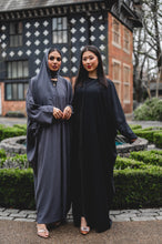 Load image into Gallery viewer, KUWAITI STYLE ABAYA | BLACK |