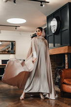 Load image into Gallery viewer, LUXURY HEAVY CRYSTAL CUFF UMBRELLA ABAYA | DUSKY PINK |