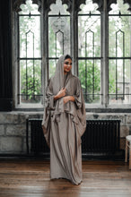 Load image into Gallery viewer, CLOSED CRYSTAL BATWING ABAYA | TAUPE |