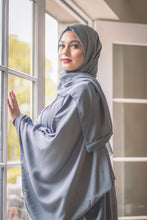 Load image into Gallery viewer, | DROP BEAD DRESS ABAYA | GREY