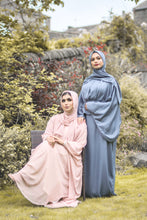 Load image into Gallery viewer, | DROP BEAD DRESS ABAYA | GREY