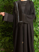 Load image into Gallery viewer, | "VERSACE" INSPIRED OPEN FEATHER CAPE | SILVER