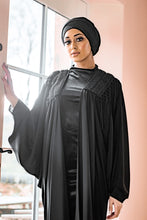 Load image into Gallery viewer, | BLACK CAPE WITH EMBELLISHED SHOULDERS |