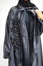 Load image into Gallery viewer, EMBELLISHED ORGANZA 3 PIECE ABAYA | BLACK |