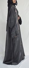 Load image into Gallery viewer, EMBELLISHED CUFF ORGANZA 3 PIECE ABAYA | BLACK |
