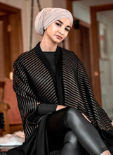 Load image into Gallery viewer, | BLACK AND GOLD MESH CAPE |