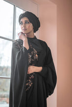 Load image into Gallery viewer, DRAPED SEQUIN ABAYA | GOLD |