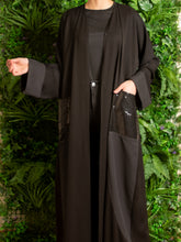 Load image into Gallery viewer, | STRAIGHT CUT ABAYA WITH CUFF AND POCKET DETAIL |
