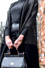 Load image into Gallery viewer, | BLACK AND GOLD MESH CAPE |