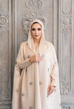 Load image into Gallery viewer, | LUXE | STRUCTURED GOLD CRYSTAL MOTIF CAPE

