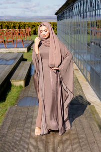 ELEGANT KAFTAN STYLE ABAYA| CHOCOLATE |