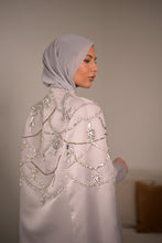 Load image into Gallery viewer, | LUXE | STRUCTURED SILVER AND BRONZE CRYSTAL CAPE
