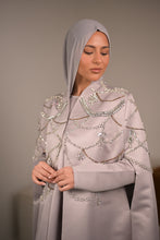 Load image into Gallery viewer, | LUXE | STRUCTURED SILVER AND BRONZE CRYSTAL CAPE

