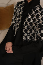 Load image into Gallery viewer, | LUXE | FLOWING CRYSTAL LATTICE CAPE | SILVER
