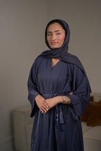 Load image into Gallery viewer, | CLASSIC NIDA ABAYA WITH CRYSTAL FLOWER DETAIL  | AVAILABLE IN 4 COLOURS |
