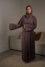 Load image into Gallery viewer, | CLASSIC STRAIGHT NIDA ABAYA WITH LIGHT EMBELLISHED  | AVAILABLE IN 2 COLOURS |
