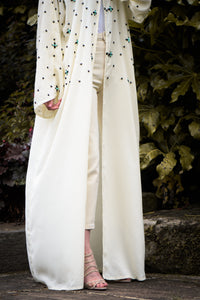 | OPEN CREAM ABAYA |