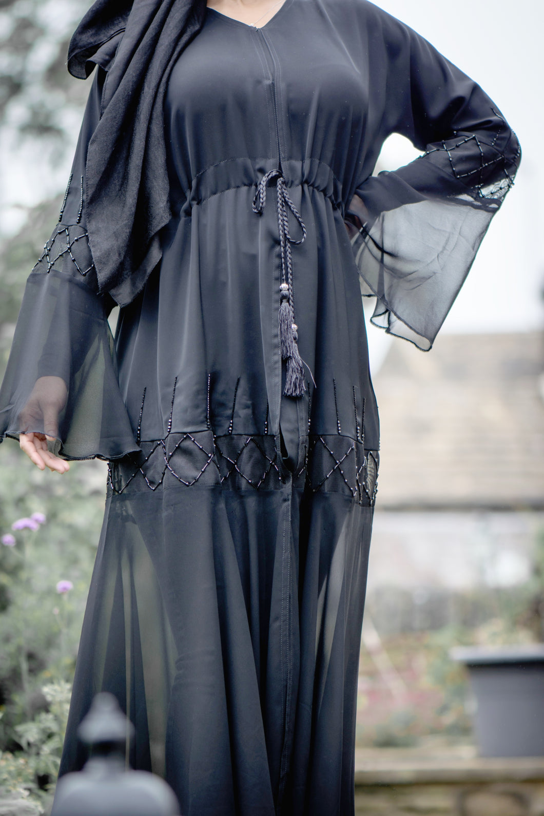 | EMBELLISHED CHIFFON AND NADA ABAYA |